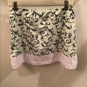 Oxford Golf Skort Skirt Green, Blue and White Size Small